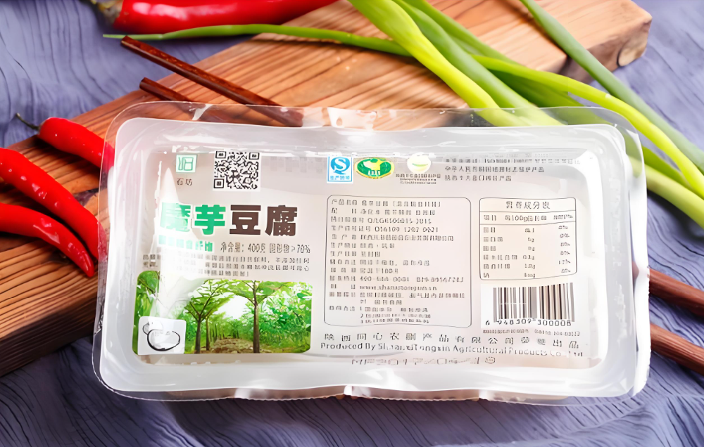 龍應魔芋豆腐灌裝封口機